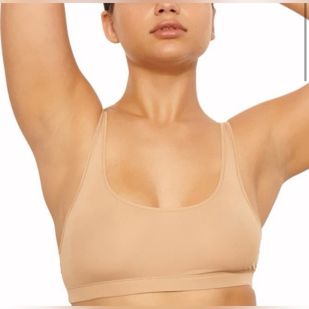 SKIMS Jelly Sheer Scoop Neck Bralette | XSmall | Clay